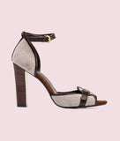 Coffee Brown Stiletto Sandals